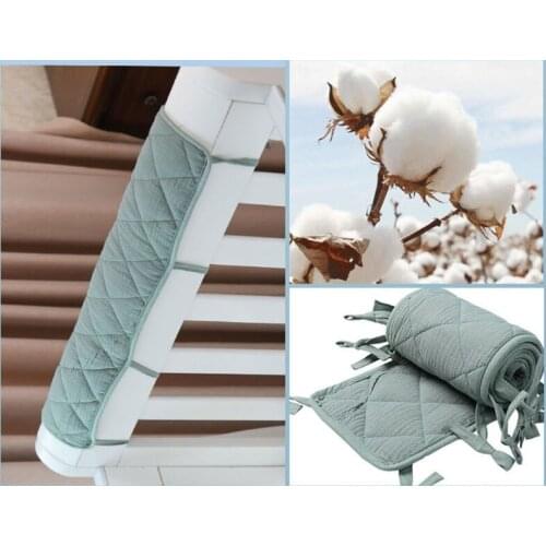 Cotton Crib Bumper Protection Wrap Edge Baby Anti-bite Bed Fence Guardrail Rail Cover Safe Teething Protector Baby Stuff P31B