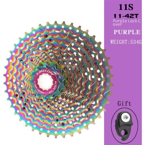 MTB Cassette Flywheel Chain 11-speed 11-42T Mountain Bike Flywheels Colorful Bicycle Parts Bisiklet Rainbow Sprocket Sale