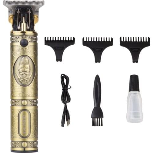 New Style T9 Upgrade Electric Hair Clippers Rechargeable Retro Oil Head Electric Engraving Hair Trimmer Barbershop