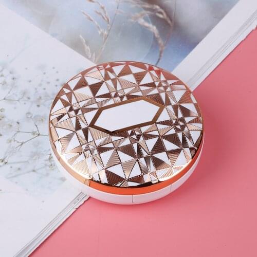 1Pcs Empty DIY ew Arrival Air Cushion Puff Box BB Cream Container Dressing Case With Air Cushion Mirror