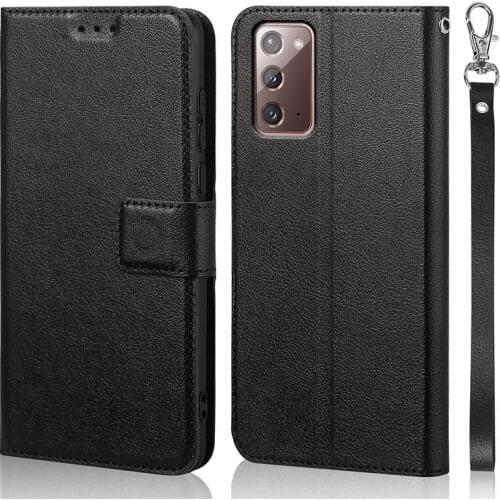 Luxury Flip Case For Samsung Galaxy Note 20 Cover Original Book Design Leather Phone Coque Wallet Capa Stand With Strap Card