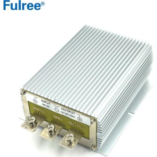 High efficiency Non-isolated 24V to 12V 60A 720W DC Step Down Buck Power Converter for Truck