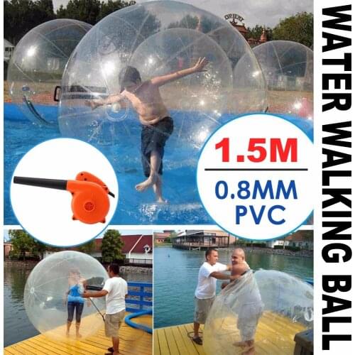 1.5M Walk on Water Walking Ball Roll Inflatable Zorb Ball w/ German Zipper PVC