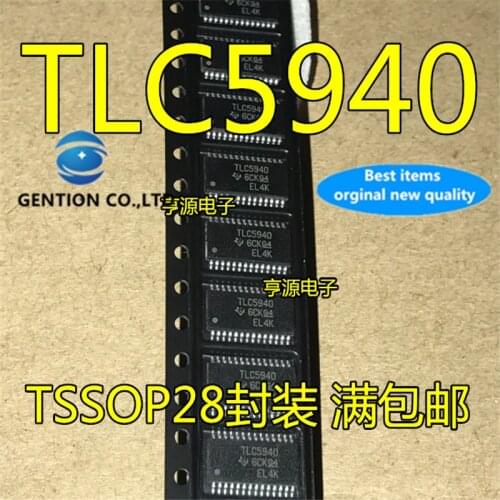 10Pcs TLC5940PWP TLC5940PWPR TLC5940 LED driver chip in stock 100% new and original