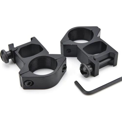 HOT!25mm 1 Inch High Profile Ring Scope Weaver Rail Mount 20mm Black Picatinny Scope Mounts & Accessories 2 Pcs