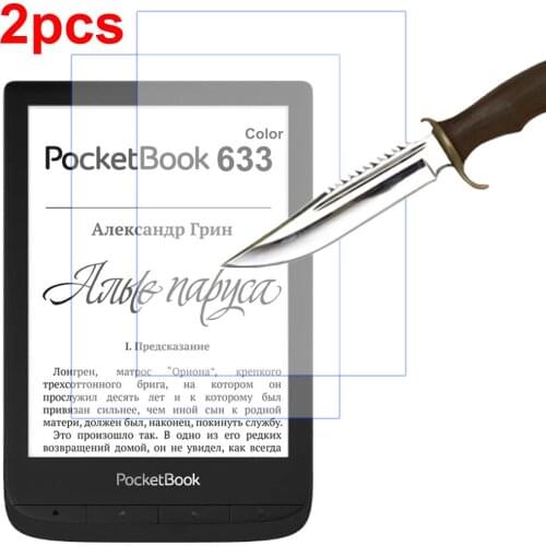 2PCS For PocketBook 633 6 inch Tempered glass Film screen display Protector For PocketBook 633 Color PB633 Ebook reader Ereader