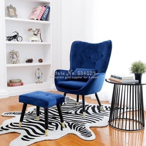 38%Nordic single sofa chair simple modern living room lazy sofa bedroom cute girl balcony leisure small sofa