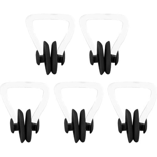 5Pcs Swimming Nose Clip for Kids and Adults, Silicone Nose Protection Clip Protector Swim Accessories - Multiple Colors