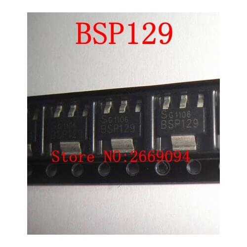 50PCS /100PCS/200PCS Free shipping BSP129E6327 BSP129 MOS 129 SOT-223 new original