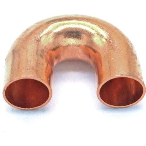 9.5x0.5x18mm 180 Degree Return Bend Copper Weld Pipe Fitting Plumbing for gas water oil
