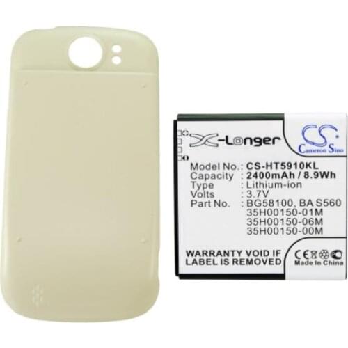 Cameron Sino 2400mAh battery for HTC Doubleshot Mytouch 4G Slide PG59100 35H00150-00M 35H00150-01M 35H00150-02M 35H00150-06M