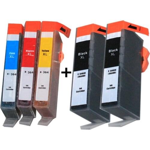 BLOOM 5Pack 364XL Compatible Ink Cartridge Replacement for HP 364 xl for hp Deskjet 3070A 3520 3522 3524 printer