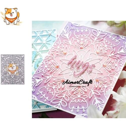 Flower Background Metal Cutting Dies Scrapbooking Stencil For DIY Paper Card Decorative Embossing Die Cut Craft Dies New 2019