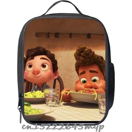 Kids New movie Luca Lunch Box Students Portable Thermal Food Storage Box Children Cartoon Anime Lunch Bag Picnic Case