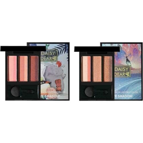 Double Color Lazy Eyeshadow Makeup Palette Eye Shadow Waterproof Gradient Pigment Eye Make up Shimmer Cosmetics