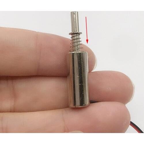 DC 3V/ 6V/ 9V/12V Mini 8MM Cylindrical Suction Solenoid Electromagnet for Mini Fingerprint Lock