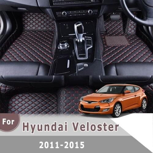 RHD Carpets Car Floor Mats For Hyundai Veloster 2015 2014 2013 2012 2011 Protect Accessory Floorliners Styling Pedal Decor Rugs