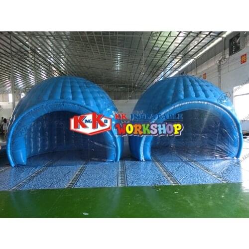 Inflatable projection dome tent inflatable igloo tent Blue arch inflatable tent Advertising promotion