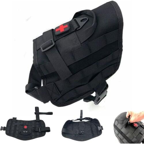 2019 New Tactical Molle Dog Vest Outdoor Patrol Military Pets Dog Clothes Harness 1000D Nylon Army Hunting Service Dog Vests