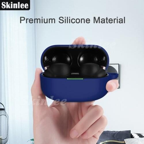 Skinlee Protective Case For Sony WF-1000XM4 Liquid Silicone Wireless Headphone Accessories Protector For WF 1000XM4 Cover