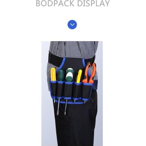 New electrician tool belt bag multi-function Oxford cloth tool bag thickened wear-resistant repair water and electricity tool ki