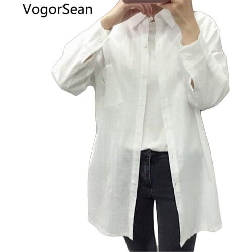 Льняные блузки VOGORSEAN China At AliExpress