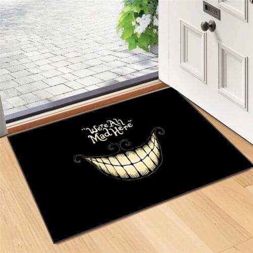 We' Re All Mad Entrance Doormat Non-slip Kitchen Mats Stair Carpet Bath Mats Long Rectangular Living Room Bedroom Carpet Floor