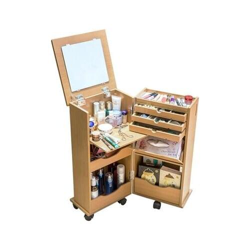 Japanese dresser bedroom small apartment mini folding flip online celebrity dressing table mobile makeup cabinet