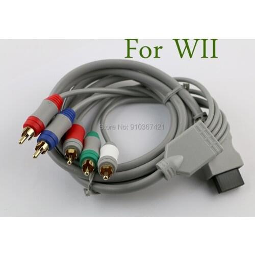 1pc/lot for Nintend Wii Component Cable 1080P HDTV Audio Video AV 5RCA Cable Support 1080i / 720p HDTV system
