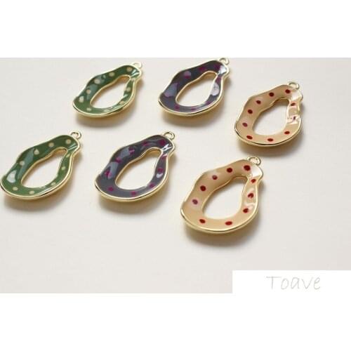 10pcs Alloy Dot Irregular Hollow DIY Pendant Earrings Materials Accessories