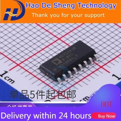 10PCS/LOT AD7524JRZ AD7524JR SOP-16 Digital-to-analog Converter IC AD7524 New Original In Stock