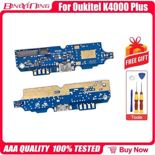 100% New Original usb plug charge board For Oukitel K4000Plus/K4000 Plus Phone Flex Cables charging module phone Mini USB Port