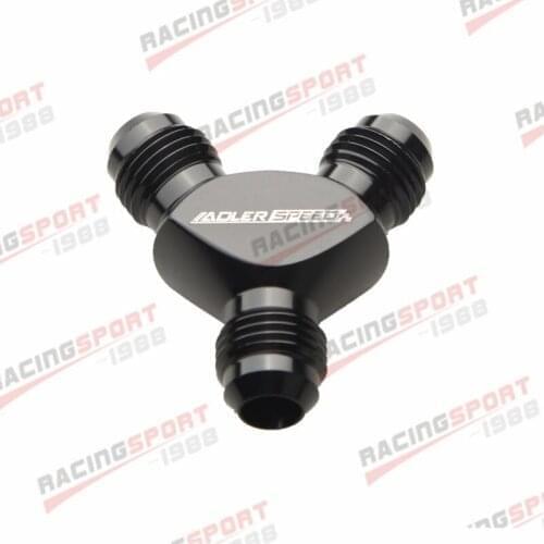 AN6 AN-6 6AN AN6 -6AN Y Block Adapter Fittings Adaptor Black/Blue