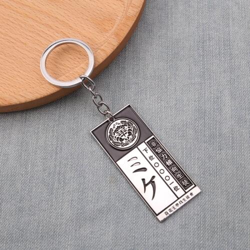 Anime Kakegurui Compulsive Gambler Yumeko Jabami Keychain Union Dog Cat Codename ID Card Metal Cosplay Key Chain