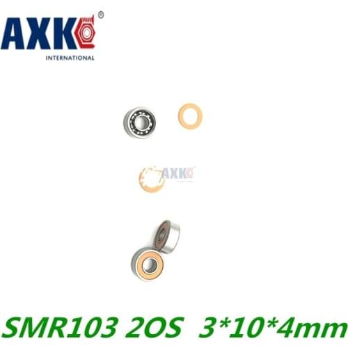 Free Shipping 2PC SMR103 2OS SMR103C 2OS ABEC7 3*10*4mm Stainless Steel Hybrid Ceramic Bearings/Fishing Reel Bearings SMR103-2RS