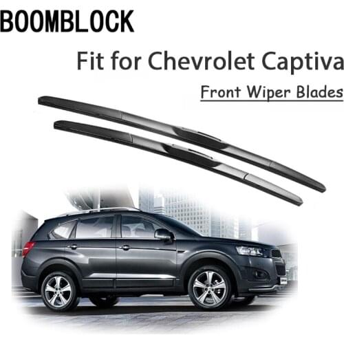 BOOMBLOCK 2PCS High Quality Front Windshield Wiper Blades For Chevy Chevrolet Captiva 2015 2014 2013-2006 Accessories