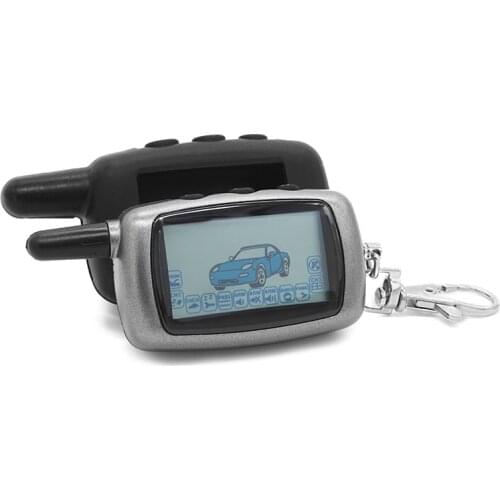 Russian A6 Keychain Keyring Alarm For Starline A6 Lcd Remote Only Two Way Car Alarm Auto Anti-Theft System Fob Chain Keychain