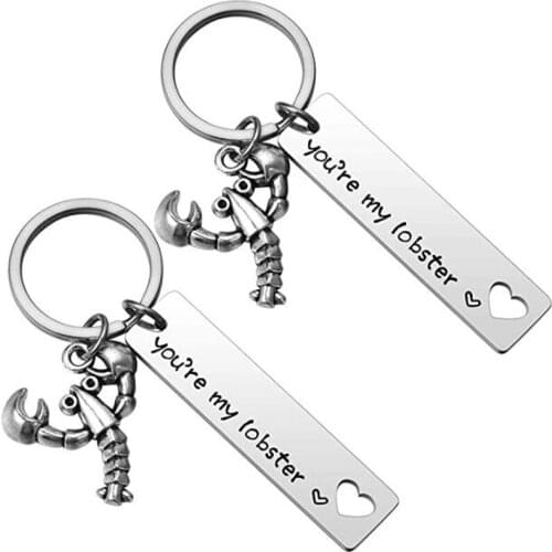 1/2 PC You're My Lobster Couple Keychain Gift for Boyfriend Girlfriend Best Friend Keychain Couples Anniversary tv Show Gift