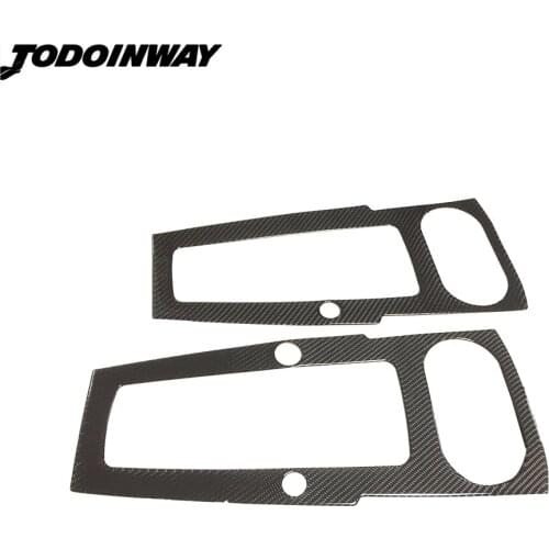 Center Console Gear Shifter Lever Panel Frame Decorative Cover Decal Carbon Fiber Sticker For Audi A3 8V Car Accessories