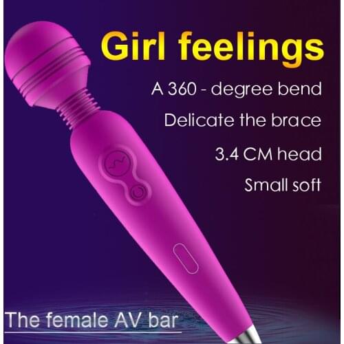 Man Nuo 10-Mode Vibrator Magic Massage Sex-Toys Vagina Adult-Products Clit AV Wand Powerful Clitoris Women Usb-Charge Adult Toys
