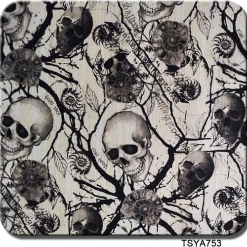 CSKY753 1m wide hydrographics-printing-film 10m length skulls hydrographics
