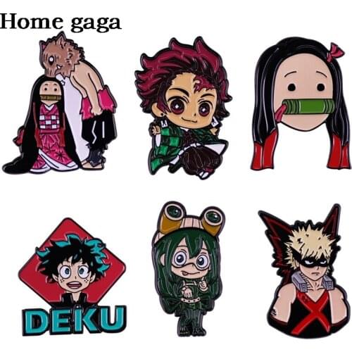 DB175 Homegaga Cartoon Anime Pins Cute Brooches for Clothing Enamel Lapel Pin Backpack Badges Collar Pins