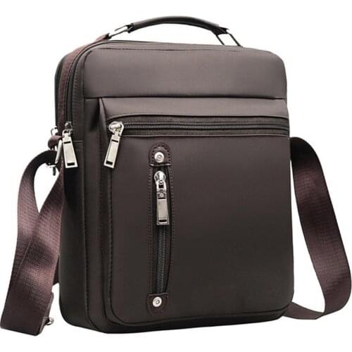 Fashion Business Men Waterproof Multifunctional Multi Pocket Zipper Crossbody Shoulder Bags Handbag Pouch Dating Walking