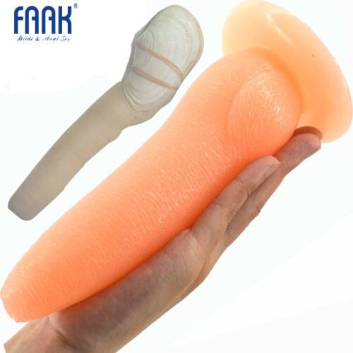 FAAK panopea abrupta penis animal dildo with suction cup anal sex toys butt plug anus massage adult sex products man masturbate