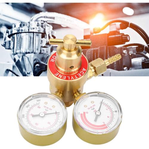 CGA200 Acetylene Regulator Gauge Female Thread for Commercial Industrial Use Regulator Gauge
