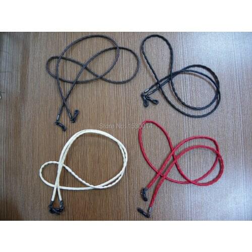 Eyeglass sewn leather cords eyewear retainer holder