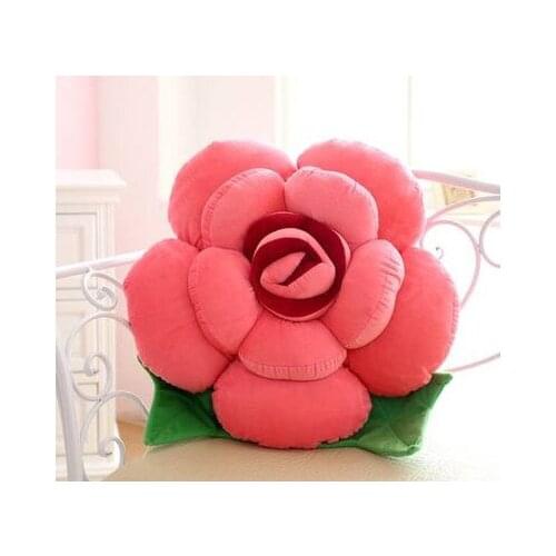 Beautiful rose flower plush toy cartoon flower plush toy pillow 50 cm ,Christmas gift x234