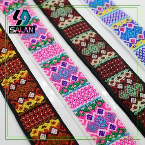 Spot wholesale 2.8CM new Bohemia national wind bag, clothing decorative lace, ribbon, accessories, four colors