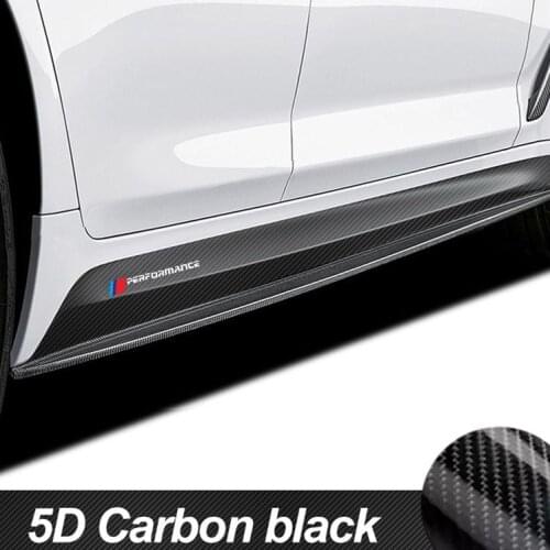 M Performance Side Stripe Skirt Sticker Carbon Fiber Vinyl Decal For BMW F30 F10 E90 G30 G20 E60 F20 F40 F22 F32 F15 Z4 F16 M4