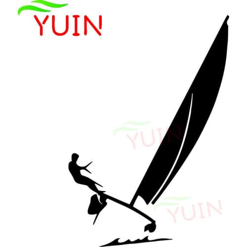 Catamaran Hobie Cat Sailing Ocean Steam Car Decals Fashion Decoration PVC Waterproof Sunscreen Stickers Can Be Customized Color